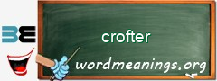 WordMeaning blackboard for crofter
